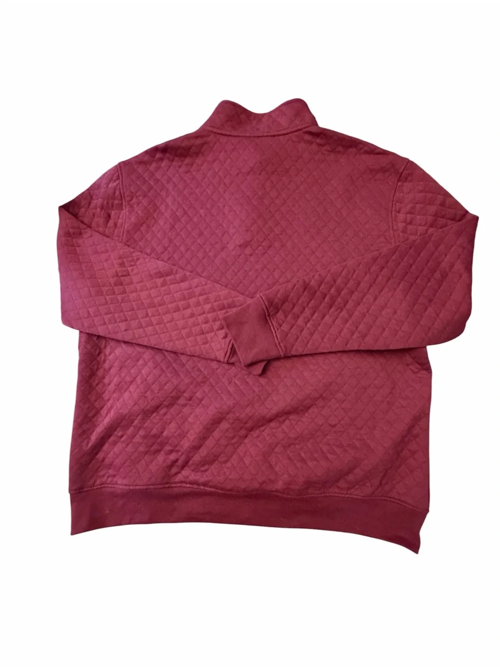 Men's Izod Quilted Snap-Front Pullover Sweater - Burgundy